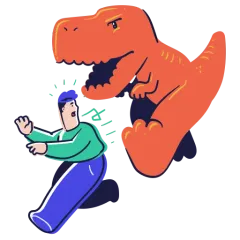 Dino Runner - Jump cactus and duck birds in an endless dinosaur runner