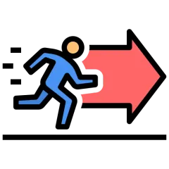 Jeu de réaction de contrôle des impulsions Go/No-Go